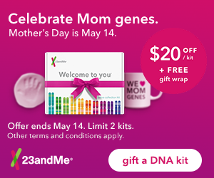 Save 20% on 23andMe DNA testing kits PLUS FREE SHIPPING 